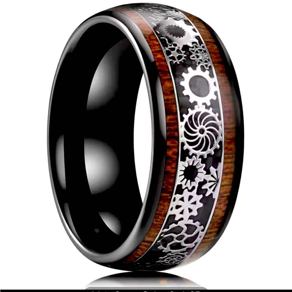 Fashion 8mm Men Titanium Wedding Rings